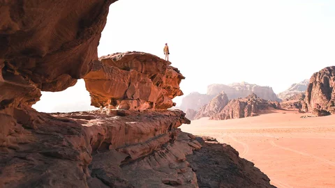 Die Wadi Rum Wüste in Jordanien